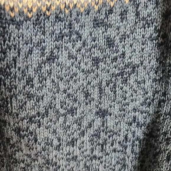 Tiara Navy Fair Isle Zip-Front Cardigan Sweater - Picture 4 of 11